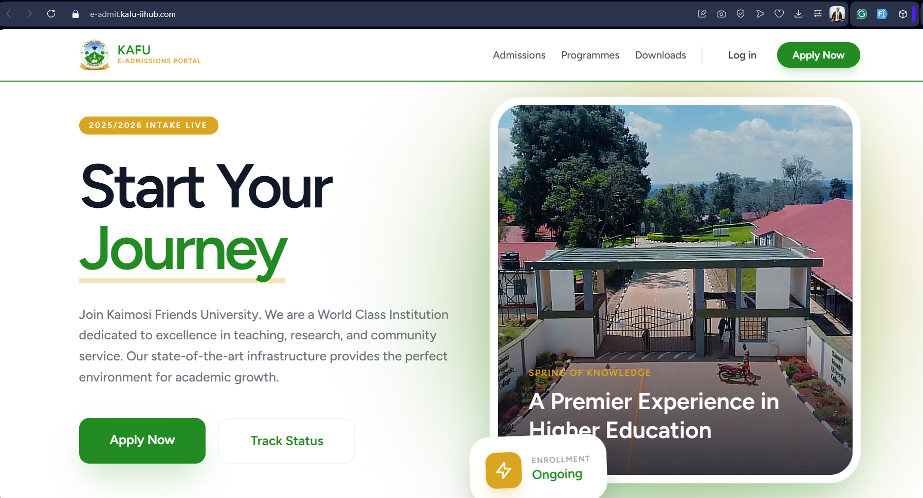 KAFU E-Admit Platform